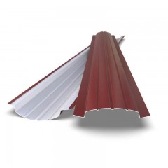 Металлический штакетник полукруглый 110 мм Printech Бархатное вино Матовый