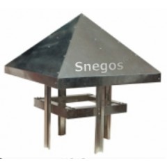 Зонт на трубу Snegos "Классик" ЗТ-1500-1500 оцинкованная сталь