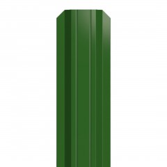 Металлический штакетник трапециевидный узкий 100 мм RAL 6002 зеленая листва