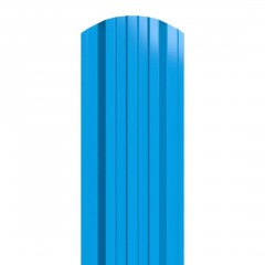 Металлический штакетник трапециевидный широкий 120 мм RAL 5015 Небесно-голубой