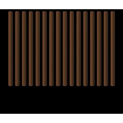 Металлический штакетник трапециевидный узкий 100 мм RAL 9003 сигнально-белый