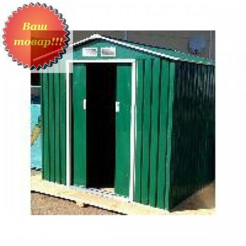 Хозблок Greenstorage Sally С 251 х 171 х 198  4,29 кв.м темно-зеленый с беж.кантом