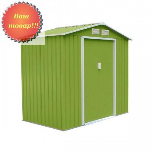 Хозблок Greenstorage Sally D 251 х 231 х 198  5,8 кв.м светло-зеленый с беж.кантом