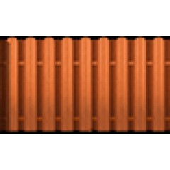 Металлический штакетник трапециевидный узкий 100 мм Printech Светлое дерево