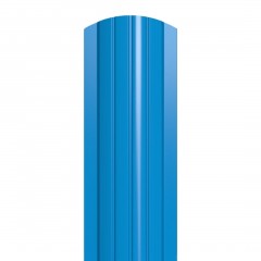 Металлический штакетник полукруглый 110 мм RAL 5015 небесно-голубой