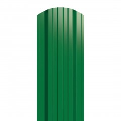 Металлический штакетник трапециевидный широкий 120 мм RAL 6029 зеленая мята