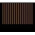 Металлический штакетник трапециевидный узкий 100 мм RAL 8011 орехово-коричневый