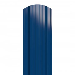 Металлический штакетник трапециевидный широкий 120 мм RAL 5005 Сигнально-синий