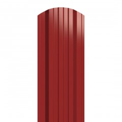 Металлический штакетник трапециевидный широкий 120 мм RAL 3011 Красно-коричневый