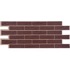 Фасадная панель Т-сайдинг саман коричневый