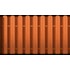 Металлический штакетник трапециевидный узкий 100 мм RAL 8019 серо-коричневый