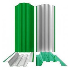 Металлический штакетник трапециевидный широкий 120 мм RAL 5015 Небесно-голубой