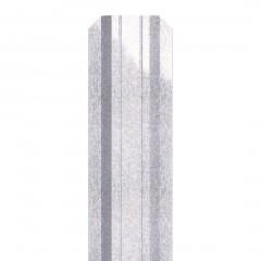 Металлический штакетник трапециевидный узкий 100 мм Цинк