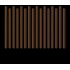 Металлический штакетник трапециевидный узкий 100 мм RAL 3011 красно-коричневый