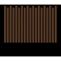 Металлический штакетник трапециевидный широкий 120 мм RAL 3003 Рубин