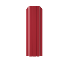 Металлический штакетник трапециевидный узкий 100 мм RAL 3005 красное вино