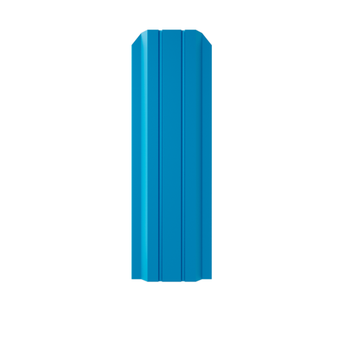 Металлический штакетник трапециевидный узкий 100 мм RAL 5005 сигнально синий