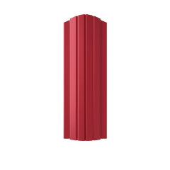 Металлический штакетник полукруглый 110 мм RAL 3005 красное вино