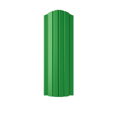 Металлический штакетник полукруглый 110 мм RAL 6002 зеленая листва