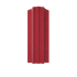 Металлический штакетник трапециевидный широкий 120 мм Printech Бархатное вино матовый