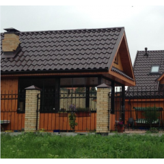 Металлочерепица Андалузия полиэстер RAL 8017