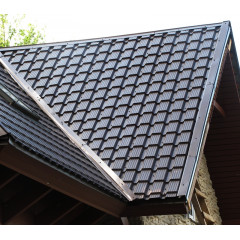 Металлочерепица Каскад RAL 8017