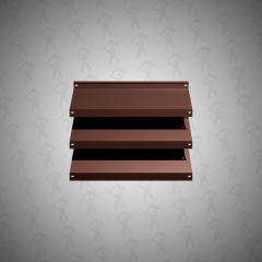 Ламель Полиэстер (2-стор.) RAL8017 (шоколадно-коричневый)/RAL8017 (шоколадно-коричневый)