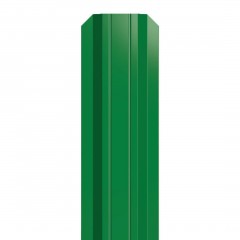 Металлический штакетник трапециевидный узкий 100 мм RAL 6029 зеленая мята