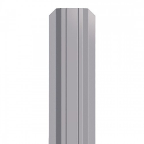 Металлический штакетник трапециевидный узкий 100 мм RAL 7004 серый