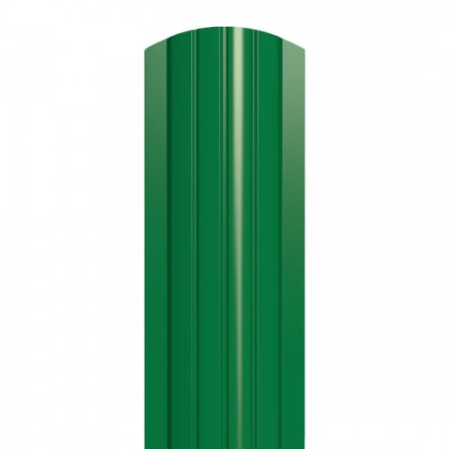 Металлический штакетник полукруглый 110 мм RAL 6029 зеленая мята